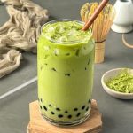 BoBa Matcha Ice Latte